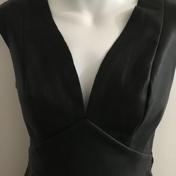 NWOT Dynamite Faux Leather Top - Picture 6 of 12